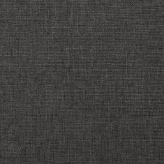 Greatstore Masážní polohovací křeslo tmavě šedé textil