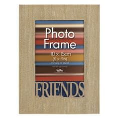 Innova Dřevěný fotorámeček 10x15 s vyřezávaným detailem Friends