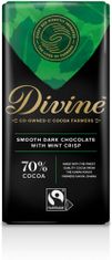 DIVINE Divine hořká čokoláda s mátou, 70 % kakaa, 90 g