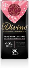 DIVINE Divine hořká čokoláda s himalájskou růžovou solí, 60 % kakaa, 90 g