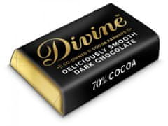 DIVINE Divine hořké miničokoládky, 70 % kakaa, 100 ks (420g)