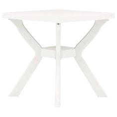 Greatstore Bistro stolek bílý 70 x 70 x 72 cm plast