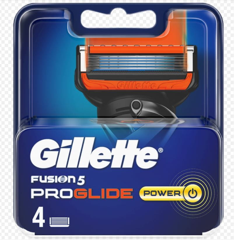 Gillette Fusion5 ProGlide Power holicí hlavice pro muže 4 ks