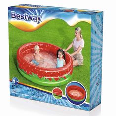Bestway Nafukovací bazének SWEET STRAWBERRY 160 x 38 cm červená