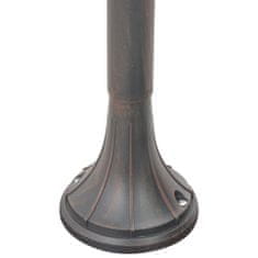 Greatstore Zahradní sloupová lampa E27 120 cm hliník bronzová