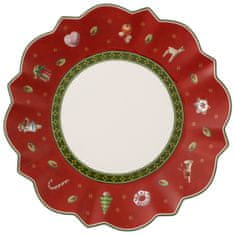 Villeroy & Boch Vánoční talíř na pečivo TOY´S DELIGHT, červený