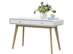 Danish Style Pracovní stůl Calin, 120 cm, bílá