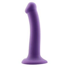 Action Action Bouncy Liquid Silicone Dildo 7.5″ (19 cm / Purple)