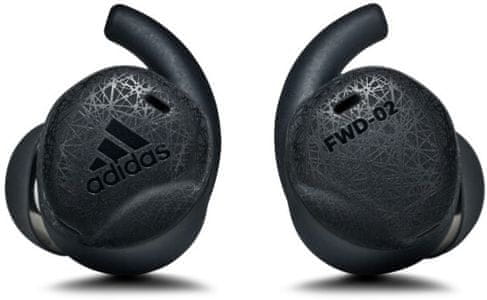 sportovní sluchátka do uší Adidas FWD-02 lehounká rychlonabíjení nabíjecí box odolná vodě a potu Bluetooth technologie pohodlná poutavý zvuk handsfree funkce