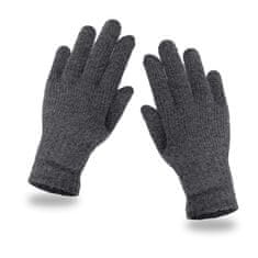 NANDY Pětiprsté rukavice pro děti ve věku 7-10 let - tmavě šedá