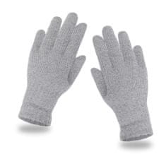 NANDY Pětiprsté rukavice pro děti ve věku 7-10 let - světle šedá