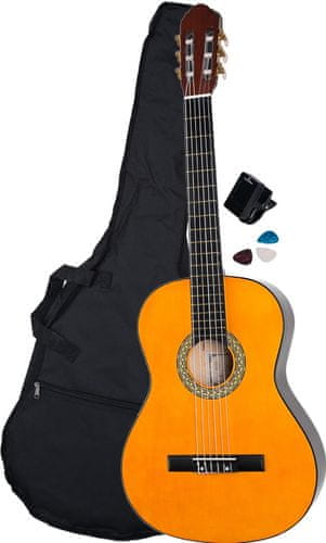 krásná akustická kytara Toledo Primera GP-44NT velké rezonantní tělo z lipové překližky standardní menzura ladicí mechanika toledo