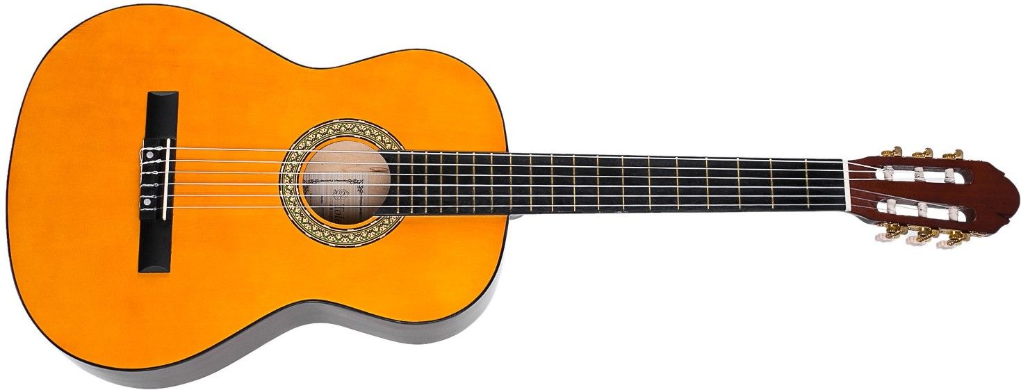  krásná akustická kytara Toledo Primera GP-44NT velké rezonantní tělo z lipové překližky standardní menzura ladicí mechanika toledo 