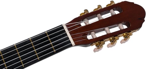  krásna akustická gitara blond cl-44 veľké rezonantné telo z lipovej preglejky štandardná menzúra ladiaca mechanika toledo 