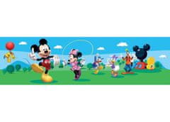 AG Design Dětská samolepicí bordura MICKEY MOUSE TANČÍ S PŘÁTELI 5 M X 9,7 CM