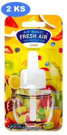 Fresh Air náhradní náplň elektrického osvěžovače 19 ml Fruit coctail (2 ks)