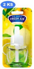 Fresh Air náhradní náplň elektrického osvěžovače 19 ml Lemon&Mint (2 ks)