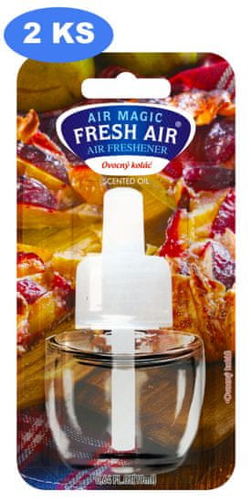 Fresh Air náhradní náplň elektrického osvěžovače 19 ml Ovocný koláč (2 ks)