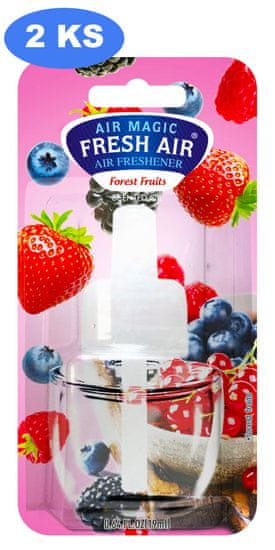 Fresh Air náhradní náplň elektrického osvěžovače 19 ml Forest Fruits (2 ks)