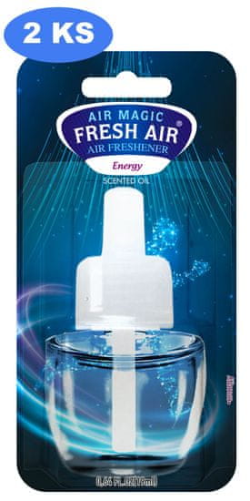 Fresh Air náhradní náplň elektrického osvěžovače 19 ml Energy (2 ks)