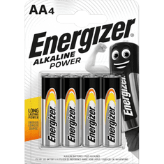  Energizer ALKALINE POWER TUŽKOVÁ BATERIE 1,5V AA 4ks 