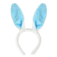 Kraftika 1 ks blue easter bunny ears headband kids hairband kostým