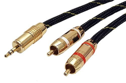 Roline Gold kabel jack 3,5M - 2x cinch(M), 2,5m (11.09.4273)