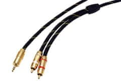 Roline Gold kabel jack 3,5M - 2x cinch(M), 2,5m (11.09.4273)