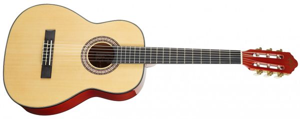 krásná akustická kytara oscar schmidt menzura 580 mm vrstvený korpus pololesklá povrchová úprava vhodná pro hru trsátky i prsty