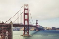 PRINTCARE Obraz na plátně Golden Gate Bridge, 60 x 90 cm