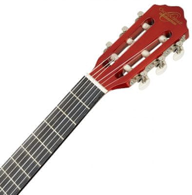 krásna akustická gitara oscar schmidt menzúra 556 mm vrstvený korpus lesklá povrchová úprava vhodná na hru trsátkami a prstami 