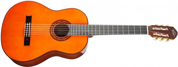 krásná akustická kytara oscar schmidt menzura 648 mm vrstvený korpus lesklá povrchová úprava vhodná pro hru trsátky i prsty