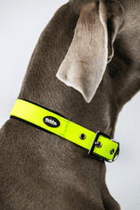 Nobby Obojek pro psa z PVC Cover ML neonově žlutý