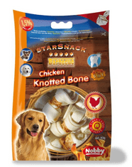 Nobby Snack pro psy BBQ Chicken Knotted Bone 113g