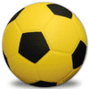 Pěnový míč pro psy fotbalový 9cm