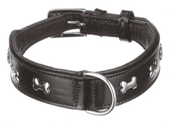 Nobby Kožený obojek pro psy Cerro 50cm černý