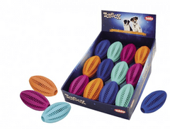 Nobby Hračka pro psy Rugby míč Dental Fun barevné