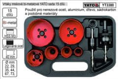 YATO Vrtáky vyřezávací bimetalové miskové sada 8 dílů 22-73mm