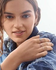 Rosato Minimalistický bronzový prsten se zirkony Allegra RZA030 (Obvod 52 mm)