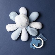 Nattou Kousátko silikonové s chladící částí bez BPA modrá myška