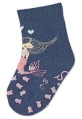 Sterntaler ponožky na lezení protiskluzové dívčí 2 páry tmavě modré, mořská panna s froté uvnitř 8012232, 18
