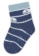 Sterntaler ponožky na lezení protiskluzové chlapecké 2 páry modrošedé, rybičky 8012231, 18