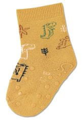 Sterntaler ponožky na lezení protiskluzové chlapecké 2 páry modré, žluté, žirafa s froté uvnitř 8012221, 18
