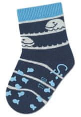Sterntaler ponožky na lezení protiskluzové chlapecké 2 páry modré, rybičky 8012231, 18