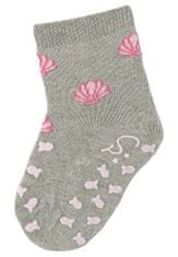 Sterntaler ponožky na lezení protiskluzové dívčí 2 páry tmavě růžová, mořská panna, s froté uvnitř 8012232, 18