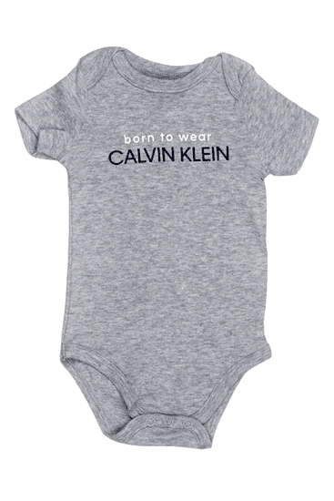 Calvin Klein Calvin Klein bodýčko pro chlapečka Johnny šedé