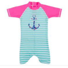 Baby Banz Plavky s UV dlouhé Anchor pink, 12-18 měsíců