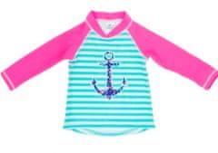 Baby Banz Tričko s UV dlouhý rukáv Anchor pink, 5-6 let