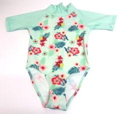 Baby Banz Plavky s UV dlouhé Mint Floral, 3-4 roky