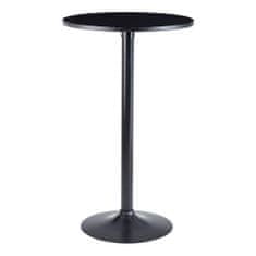 Bruxxi Barový stůl Oleg, 100 cm, černá